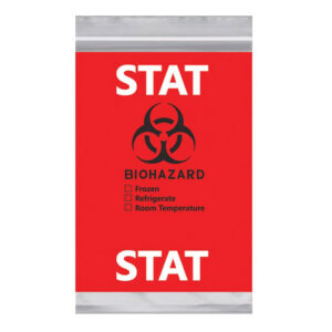 6W x 9H, Econo-Zip Red Imprint Specimen Bags
